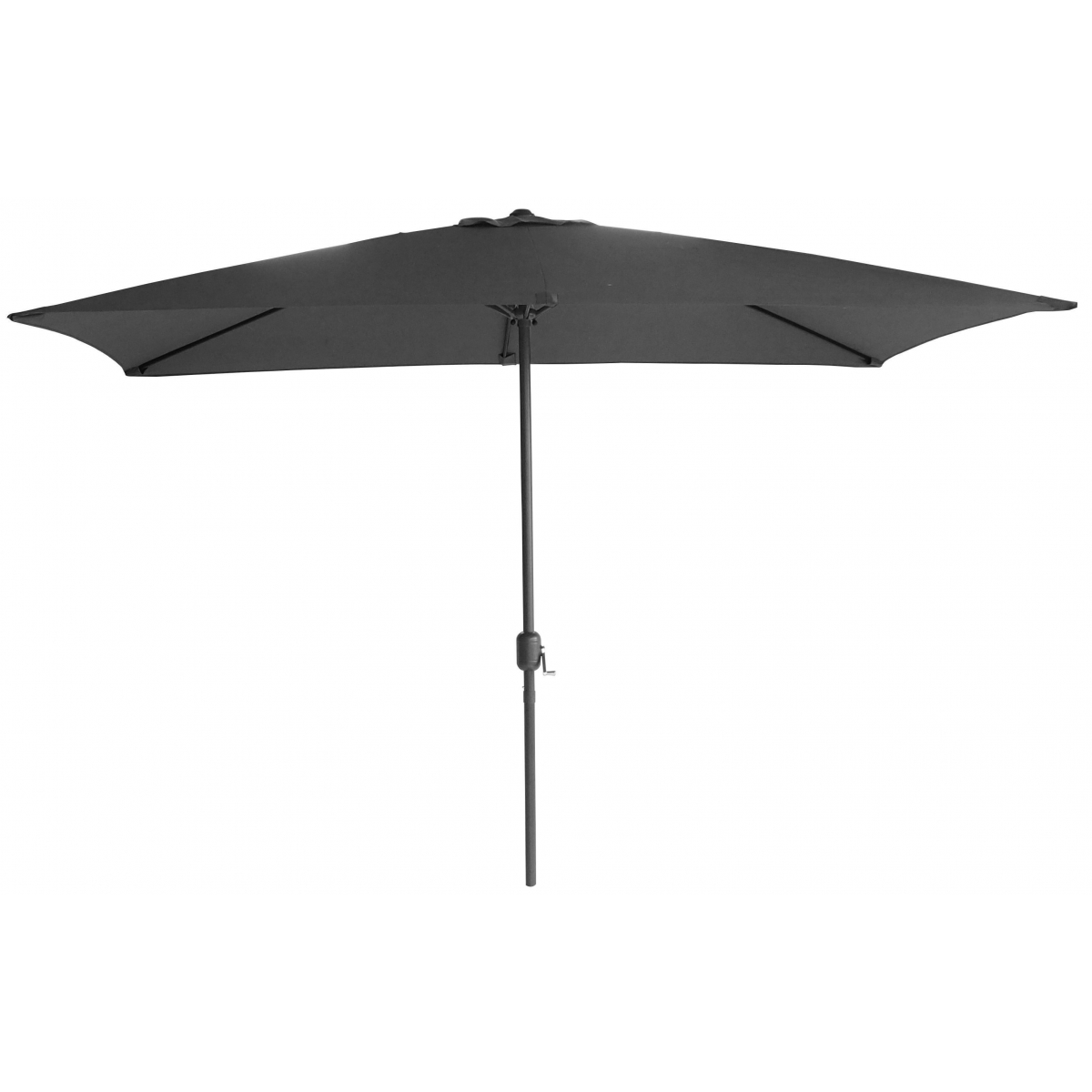 Parasol décentré gris foncé 3m